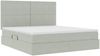 vidaXL Aufbewahrungsbett mit Matratze Hellgrau 160 x 200 cm Samt 3371979 Bild 5