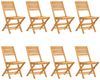 vidaXL Gartenstühle 8 Stk. Klappbar 47x62x90 cm Massivholz Teak 3155066 Bild 2