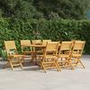 vidaXL Gartenstühle 8 Stk. Klappbar 47x62x90 cm Massivholz Teak 3155066 Bild 1