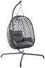 Goods+Gadgets Hängestuhl Hängesessel mit Gestell (Hängekorb Sessel), Schwebeliege Rattan Outdoor & Indoor Relax-Stuhl Bild 2