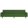 vidaXL Schlafsofa 2-Sitzer Dunkelgrün Samt 375939 Bild 5