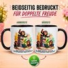 Momentals Tasse Abschied – Schade dass du den Affenstall verlässt – Geschenk Kollegen, Gratis Versand · Links-&Rechtshänder · Spülmaschinenfest Bild 3