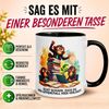 Momentals Tasse Abschied – Schade dass du den Affenstall verlässt – Geschenk Kollegen, Gratis Versand · Links-&Rechtshänder · Spülmaschinenfest Bild 2