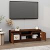 vidaXL TV-Schrank mit Tür Braun Eichen-Optik 102x30x36 cm 823357 Bild 3