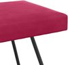 vidaXL Bank Uni Weinrot 110 x 40 x 45 cm Samt 42038348 Bild 5