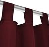 vidaXL Vorhänge Gardinen aus Satin 2-teilig, Polyester Dunkelrot, 140x175 cm Bild 4