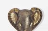 Wanddeko Elefant Tierkopf Aluminium Gold 41cm Exotisch Modern Bild 5