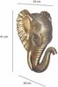 Wanddeko Elefant Tierkopf Aluminium Gold 41cm Exotisch Modern Bild 4