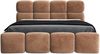 Polsterbett MONAKO 180x200 mit Matratze, Bettkasten und Lattenrost. Farbe: Tabak 3 Bild 3