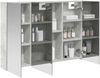 vidaXL Badezimmerspiegelschrank mit Tür Beton Grau 100 x 14,5 x 70 cm 889122 Bild 3