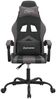 vidaXL Gaming-Stuhl Drehbar Schwarz und Grau Kunstleder 349595 Bild 3