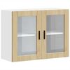 vidaXL Küchen-Hängeschrank mit Glastür Porto Sonoma-Eiche 854090 Bild 2