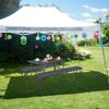 Relaxdays Eckiger Gartentisch in Holzoptik Bild 3