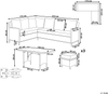 Lounge Set LACONA Hellgrau Bild 2