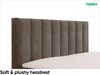 MEBLINI King Boxspringbett VARANO 120x200 cm mit Bettkasten – H4/Hellbraun Samt Polsterbett - Gepolstert Doppelbett mit Matratze und Topper - Polsterbett mit Stauraum - Bett mit Kopfteil – Stauraumbett Bild 5