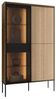 Compleo Vitrine modern, Eiche linearer, Elegant Vitrine, Breite: 90 cm Bild 3