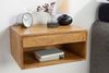 riess-ambiente Nachttisch PURE 50cm braun - Mangoholz, honey finish, Wandregal, Schublade, Fach (Einzelartikel, 1-St), Minimalistische Ablage mit Stauraum – ideal für Schlaf- & Gästezimmer Bild 4