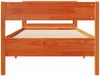 vidaXL Massivholzbett ohne Matratze Wachsbraun 75x190 cm Kiefernholz 3306212 Bild 4
