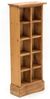 DESIGN DELIGHTS Regal RUSTIKALES CD & BÜCHERREGAL NATURE, 94x36cm(HxB) Holzregal 10 Fächer Bild 4