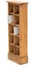 DESIGN DELIGHTS Regal RUSTIKALES CD & BÜCHERREGAL NATURE, 94x36cm(HxB) Holzregal 10 Fächer Bild 2