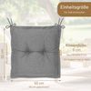 Herlag Hockerauflage Ava, SunGuard - extra dicke Sitzauflage, Silber Bild 3