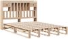 vidaXL Massivholzbett mit Regal ohne Matratze 140x190 cm Kiefernholz 3323986 Bild 3