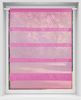 Transparente Bistrogardine Raffoptik mit Stangendurchzug in Voile, schlicht und modern in vielen verschiedenen Farben erhältlich (80 x 110 cm / pink - fuchsia) Bild 4