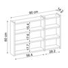 Roomart GUSTO-II-90 Badmöbel - nur Spiegelschrank - H 60 x B 14.2 x T 90 cm • Eiche Bild 5