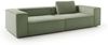 KAWOLA Sofa CARMO 3-Sitzer Feincord olivgrün 68 x 118 x 306 cm Bild 3