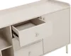 Vente-unique - LUNAOR Sideboard Holz, Platte Beige - B 40 cm x H 80 cm x L 185 cm Bild 5
