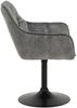 2er Set Stuhl Birte - Samtvelour Vintage Grau Bild 3