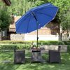 Sonnenschirm für Strand mit Tragetasche, ohne Ständer, UV-Schutz bis UPF 50+, Stahl blau, Ø 160 cm Bild 2