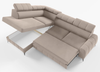 Selsey 'London' Ecksofa mit Schlaffunktion, Veloursbezug in Greige, linksseitig, 83 x 274 x 203 cm Bild 4