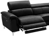 Vente-unique - Relaxsofa Leder Ecksofa elektrisch - Ecke Rechts - Schwarz - SITIA Bild 5