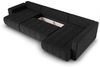 Wohnlandschaft Schlafsofa ARMANDA in Stoff Blur Schwarz langer Schenkel Rechts Bild 2