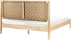 Bett mit Lattenrost Kiefernholz BRUNEMONT 160 x 200 cm Hellbraun Bild 5