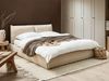 Bett mit Lattenrost Bouclé VINAY 160 x 200 cm Hellbeige Bild 3