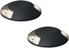 LED Bodenaufbaustrahler 2flammig Aufbauspot 2er SET aussen anthrazit Ø20cm IP65 Bild 2