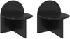 vidaXL Nachttisch 2 pcs Schwarze Eiche 40 x 35,5 x 45,5 cm 8001134 Bild 2