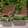 Balkonkasten glatt umbra ca. 30×16×14 cm – schlichter Pflanzkasten mit Drainageloch für Blumen und Kräuter geeignet für Balkon Fensterbank und Terrasse Bild 3