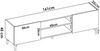 Dmora Arya TV-Ständer, niedriges Wohnzimmer-Sideboard, Wohnzimmer-Sideboard für Fernseher, 161 x 35 x 45 cm, geknotete Eiche und Anthrazit Bild 3