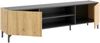 Dmora Arya TV-Ständer, niedriges Wohnzimmer-Sideboard, Wohnzimmer-Sideboard für Fernseher, 161 x 35 x 45 cm, geknotete Eiche und Anthrazit Bild 5