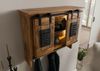 Wandregal Mango / Altholz 90x30x75 natur lackiert RAILWAY LUX #151 Bild 2