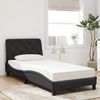 vidaXL Bett mit Matratze Schwarz 80x200 cm Samt 3208624 Bild 3
