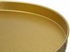 Dmora Wohnzimmertisch Argile, Lounge-Arbeitsplatte, Kaffeeregal, Couchtisch für Sofa, Gold, 41x41 h80 cm Bild 5