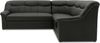 DOMO. collection Ecksofa Berlin FK, Sofa in L-Form mit Schlaffunktion und Federkernpolsterung, Eck-Couch, Polsterecke, Polstergarnitur 250 x 205 x 89 cm (BxTxH), schwarz Bild 1