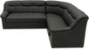 DOMO. collection Ecksofa Berlin FK, Sofa in L-Form mit Schlaffunktion und Federkernpolsterung, Eck-Couch, Polsterecke, Polstergarnitur 250 x 205 x 89 cm (BxTxH), schwarz Bild 5