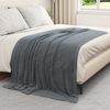 vidaXL Überwurfdecke Dunkelgrau 150 x 200 cm Fleece 42016766 Bild 3