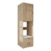 Roomart Waschmaschinenschrank mit 95 cm Schrankaufsatz – HBT 240×67×66,8 cm – mit Ausziehbrett – Waschküche & Hauswirtschaftsraum • Eiche Bild 5