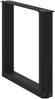 vidaXL Couchtischbeine U-Form 2 Stk. Schwarz 50x(42-43) cm Stahl 4013156 Bild 4